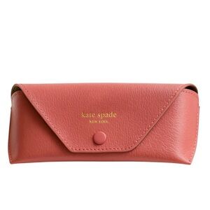 Kate Spade Vintage Pink Leather Travel Eye Glasses Sunglasses Case